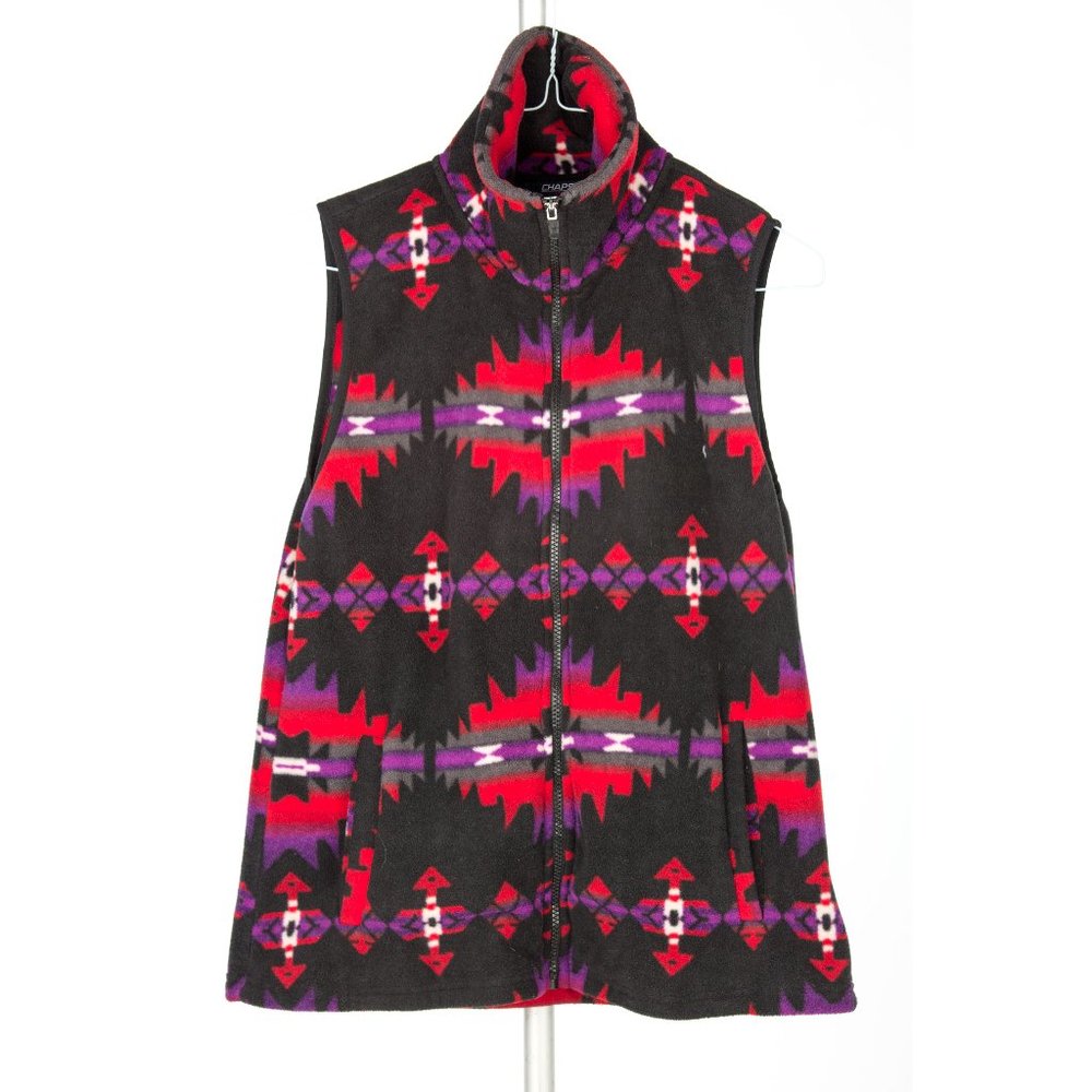 CHAPS Fleece Mid Western Vest Size L